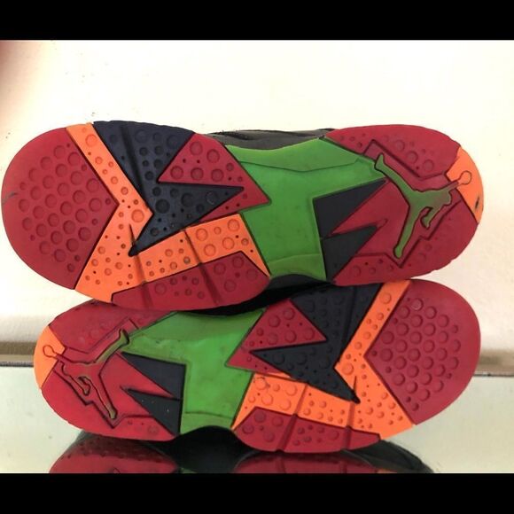 Nike Air Jordan 7 Retro 304773-028 Black SZ 1.5Y - Picture 7 of 10